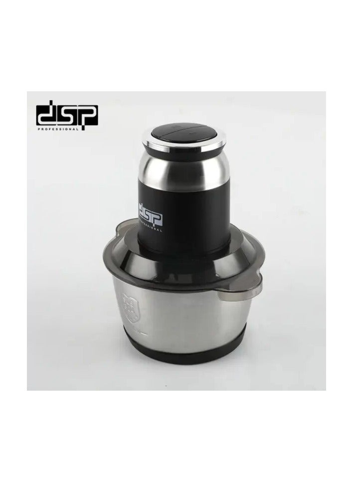 DSP KM4103, Electric Kitchen Chopper – 250w – 2.0Ltr – Stainless Bowl - Image 2