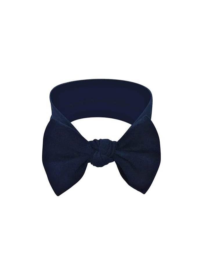 ORiTi عصابات رأس للبنات الرضع والأطفال الصغار مصنوعة يدويًا من القطن مع أقواس وإكسسوارات شعر للأطفال - Image 1