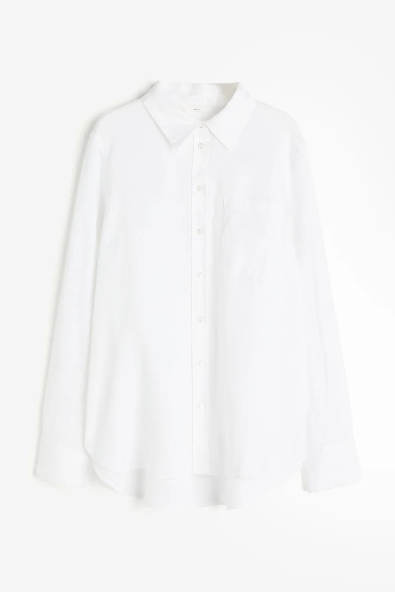 اتش اند ام Linen Shirt