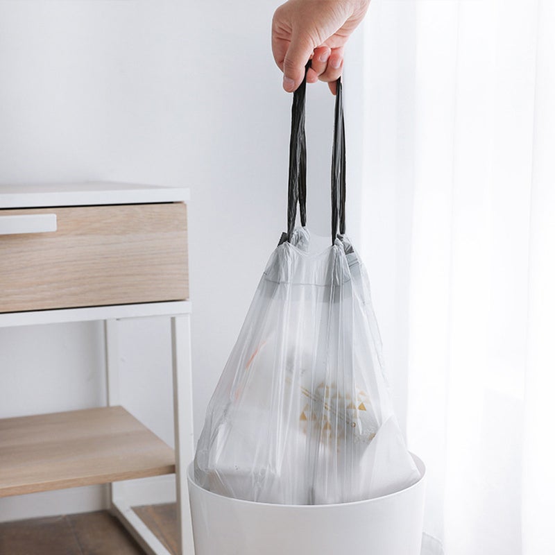 Drawstring Garbage Bags Colored Point-breaking Portable Garbage Bags Automatic Closing Thicken Rope Garbage Bags - Image 3