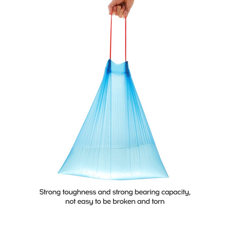 Drawstring Garbage Bags Colored Point-breaking Portable Garbage Bags Automatic Closing Thicken Rope Garbage Bags - Image 4