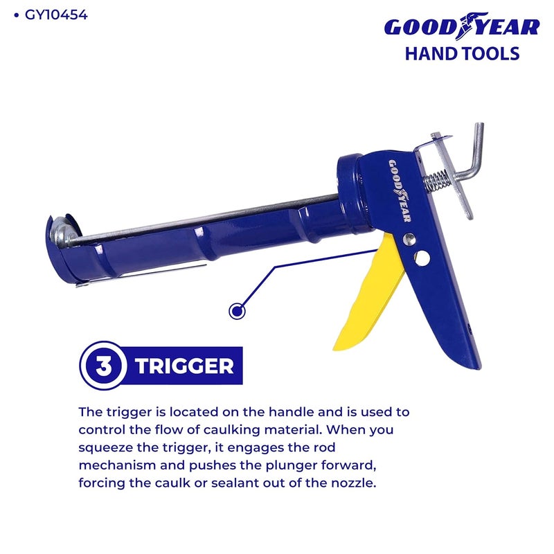 Good Year مسدس السدادة المعدنية (أزرق وأصفر) (GY-10454) - Image 5