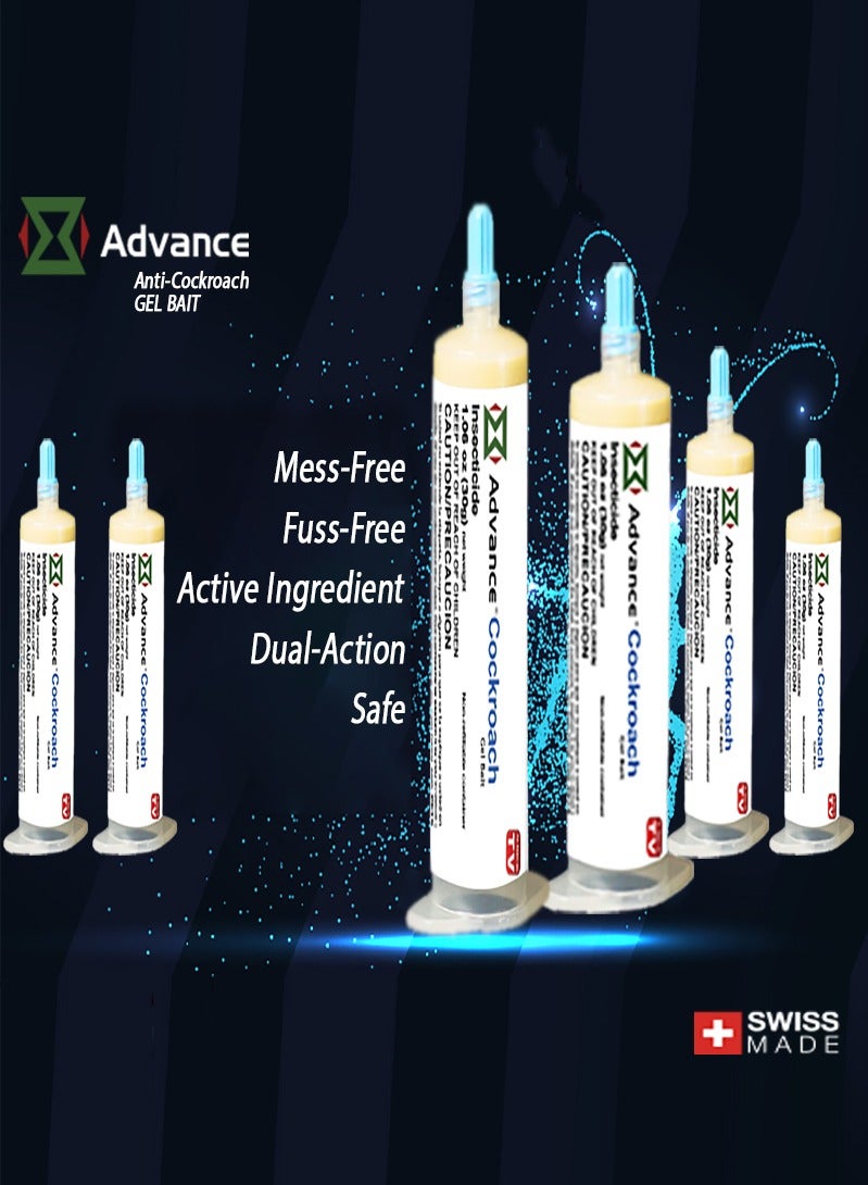 AS SEEN ON TV Advance Cockroach Gel Bait For Quick Results 6 PC  - Image 1