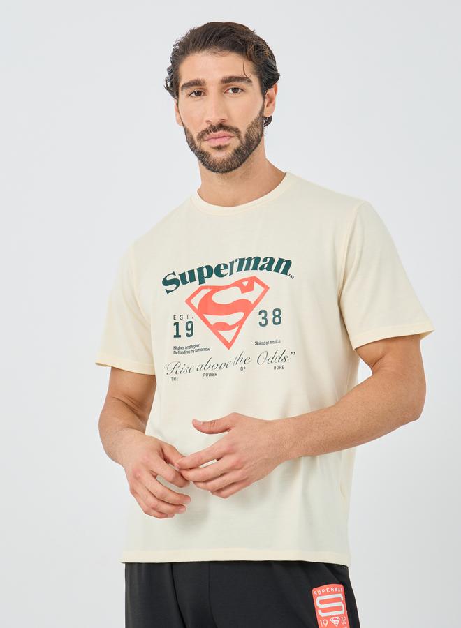 Styli Superman Graphic Print T-Shirt and Placement Print Pyjama Set - Image 2