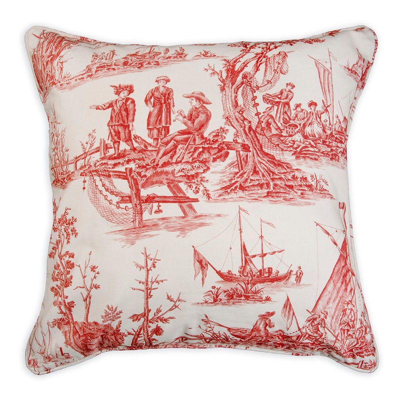 ميزون دي هيرمين Maison D 'Hermine Calais - Cardinal 100 ٪ Cotton Decorative Palow Cover لأريكة أريكة وسادة تغطي غرفة نوم المنزل (20 "" x20 "") - Image 1