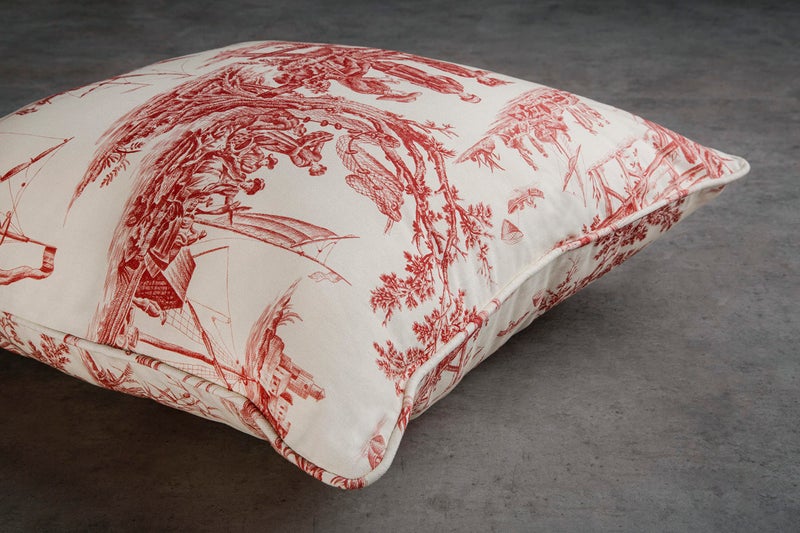 ميزون دي هيرمين Maison D 'Hermine Calais - Cardinal 100 ٪ Cotton Decorative Palow Cover لأريكة أريكة وسادة تغطي غرفة نوم المنزل (20 "" x20 "") - Image 5