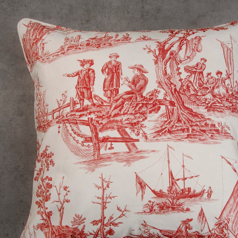 ميزون دي هيرمين Maison D 'Hermine Calais - Cardinal 100 ٪ Cotton Decorative Palow Cover لأريكة أريكة وسادة تغطي غرفة نوم المنزل (20 "" x20 "") - Image 2