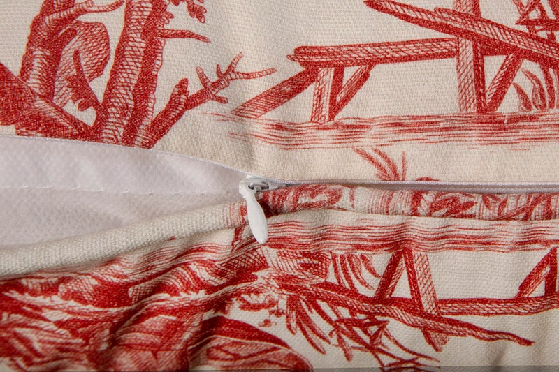 ميزون دي هيرمين Maison D 'Hermine Calais - Cardinal 100 ٪ Cotton Decorative Palow Cover لأريكة أريكة وسادة تغطي غرفة نوم المنزل (20 "" x20 "") - Image 4