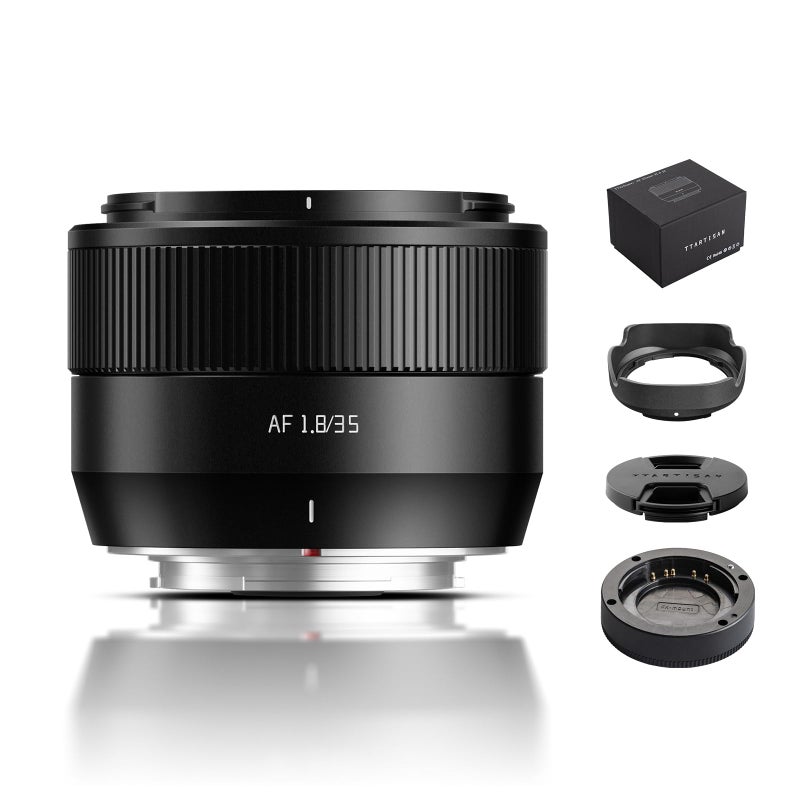 TTArtisan Auto Focus 35mm F1.8 Mark II APS-C Lens, 35mm F/1.8 AF Portrait Lenses for Fuji X-A2 X-A5 X-A7 X-H1 X-T100 X-T20 X-T3 X-T30 X-T30II X-T4 XT-50 X-Pro3 X-E3 X-E4 X-S10 X-M1 X-M5 - Image 1