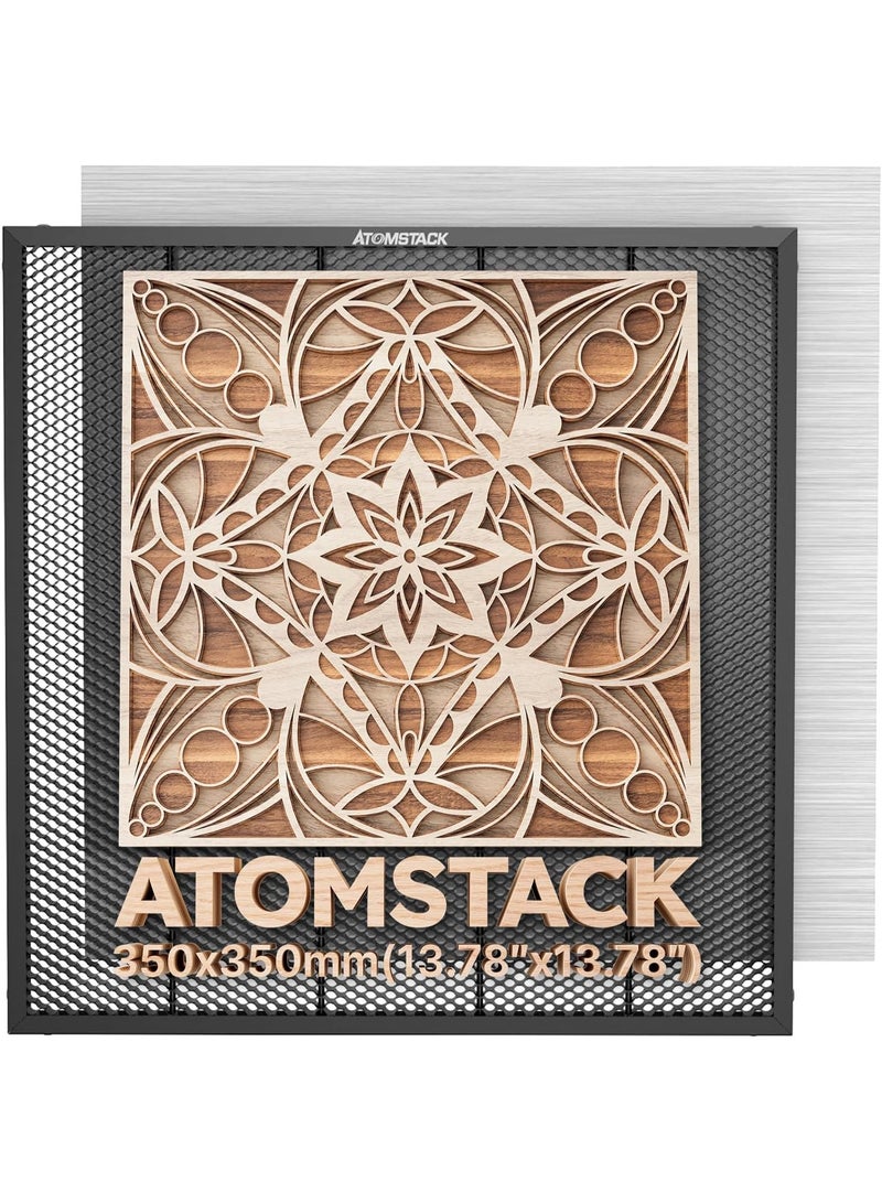 اوتومستاك ATOMSTACK F2N طاولة عمل الليزر عسل 350 * 350 ملم آلة النقش بالليزر متوافقة مع معظم آلات النقش قطع السرير لتبديد الحرارة السريع - Image 1