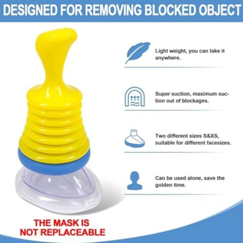 Emergency Rescue Device: Yellow, Compact Lightweight, Effective Respiratory Recovery - Asphyxia Rescue Mask for Home Family Travel, Adult Child Emergency First Aid - Image 2