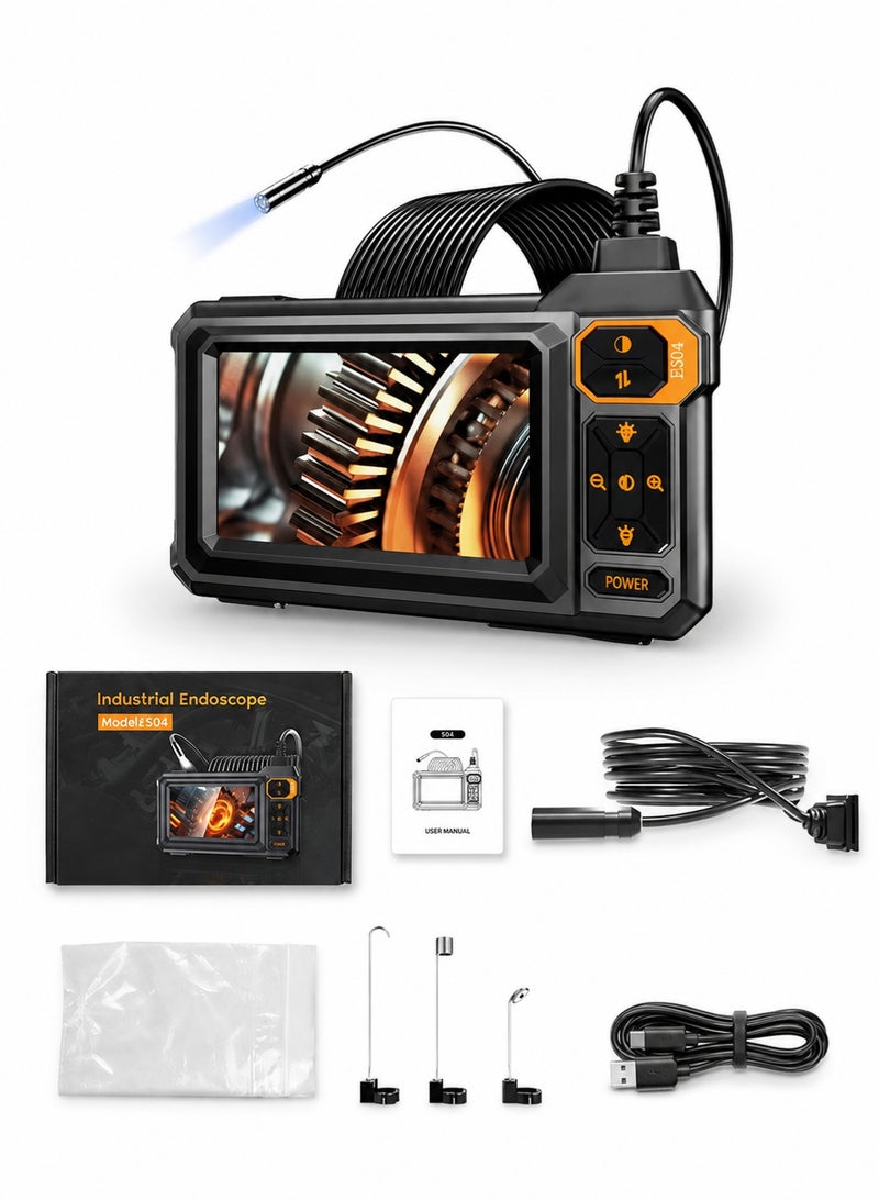 SKT Shiketro HD Borescope, 4.3-inch screen,Endoscope Camera with 8 led Light, IP67 Waterproof Endoscope, 8.5mm Snake Camera - Image 1