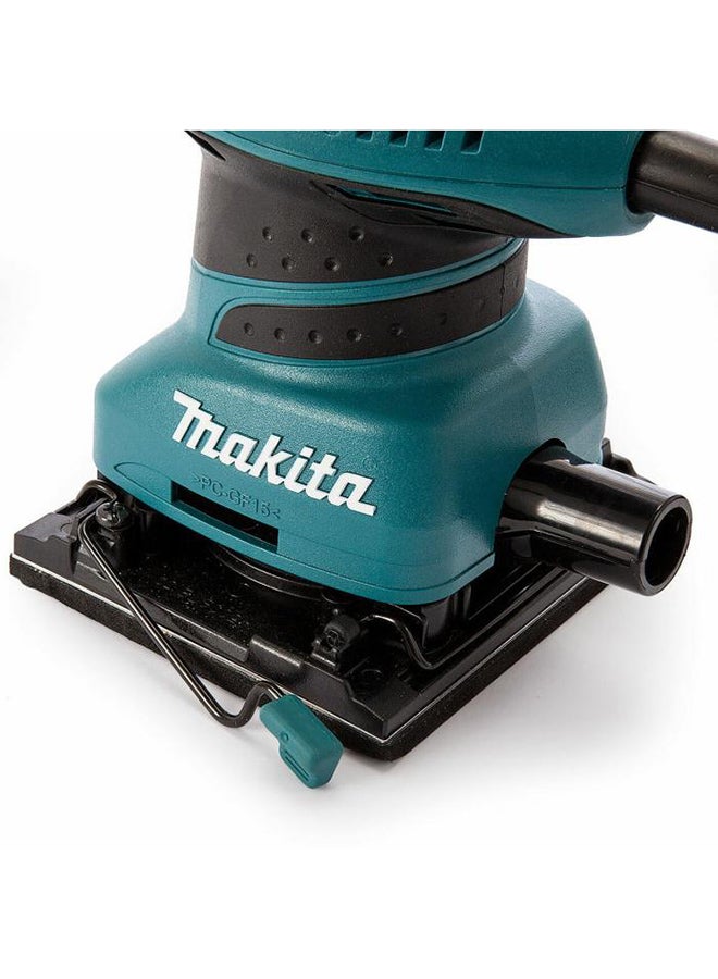 Makita Sander Machine for wood, Size 112mm x 102mm, 200W, 14000opm, 1.1kg Turquoise/Black - Image 3