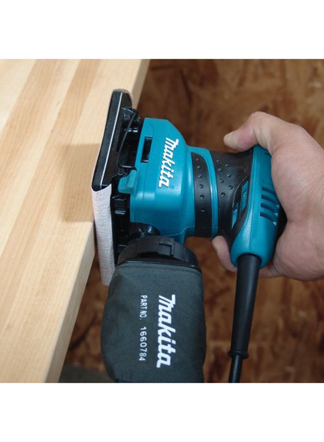 Makita Sander Machine for wood, Size 112mm x 102mm, 200W, 14000opm, 1.1kg Turquoise/Black - Image 5