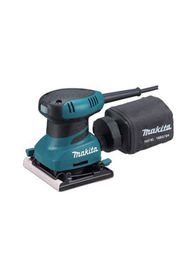 Makita Sander Machine for wood, Size 112mm x 102mm, 200W, 14000opm, 1.1kg Turquoise/Black - Image 1