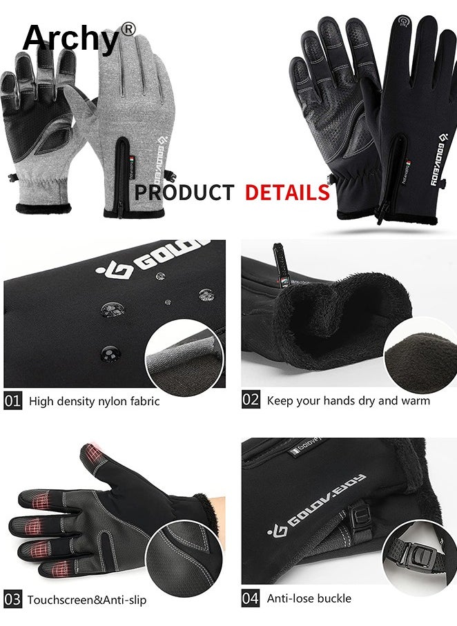 Archy Outdoor Winter Waterproof Gloves Universal Touchscreen Thermal Gloves Gloves Cycling Ski Climbing Gloves  - Image 4
