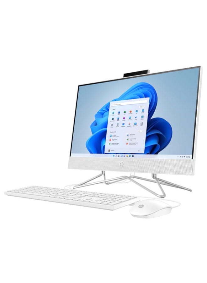 HP كمبيوتر مكتبي 200 G4 22 الكل في واحد بشاشة مقاس 21.5 بوصة، ومعالج كور i5-1235U/ذاكرة وصول عشوائي رام سعة 8 جيجابايت/محرك أقراص اس اس دي سعة 256 جيجابايت/بطاقة رسومات انتل يو اتش دي/بدون ويندوز الإنجليزية/العربية أبيض - Image 3