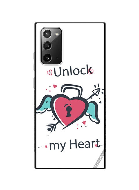 Protective Case Cover For Samsung Galaxy Note20 5G Unlock My Heart Design Multicolour