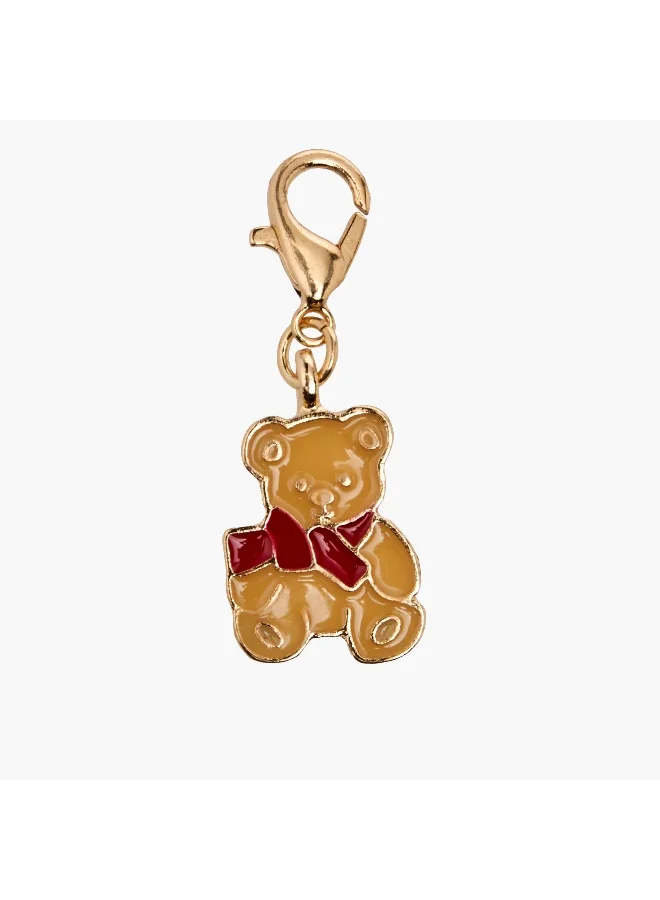 LIFESTYLE Set of 3 - Gold Tone Charm with Lobster Clasp