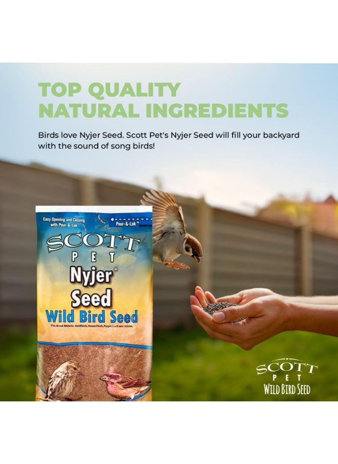 Scott Scott Pet Wild Bird Seed, Nyjer Seed, 8 lbs Bag, No Mess, Single Ingredient, Great for Outside Feeders, Food for Outside Wild Birds  - Image 5