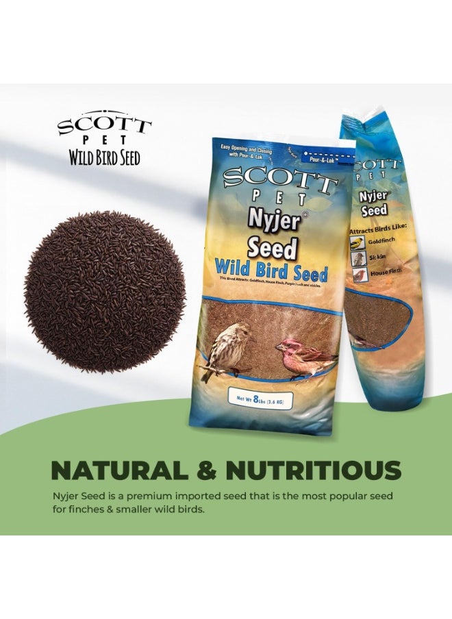Scott Scott Pet Wild Bird Seed, Nyjer Seed, 8 lbs Bag, No Mess, Single Ingredient, Great for Outside Feeders, Food for Outside Wild Birds  - Image 4