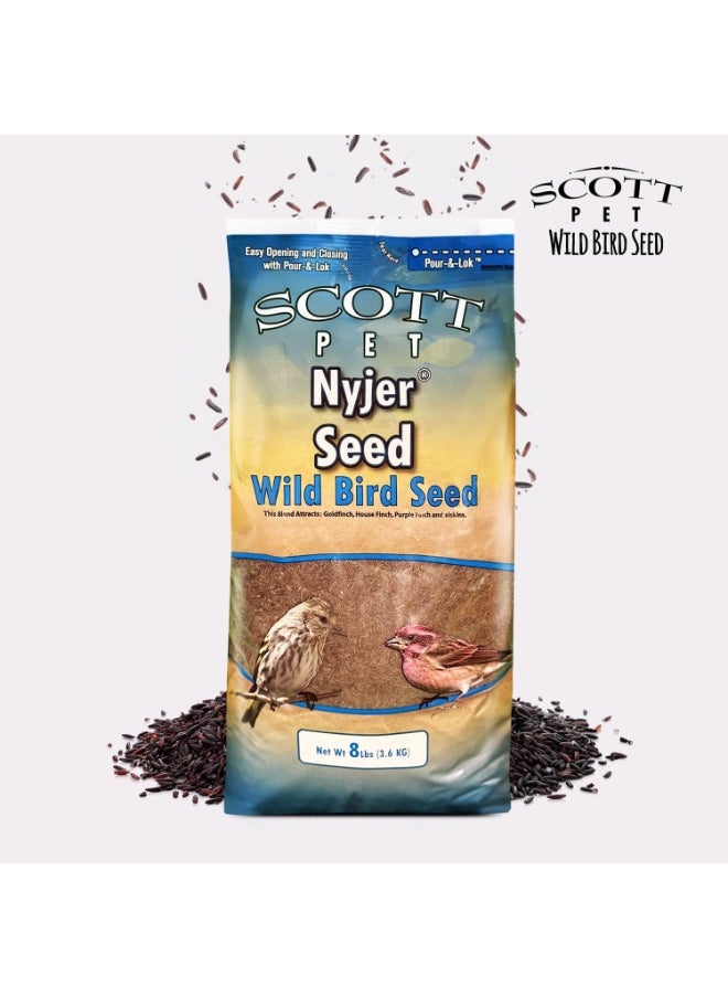 Scott Scott Pet Wild Bird Seed, Nyjer Seed, 8 lbs Bag, No Mess, Single Ingredient, Great for Outside Feeders, Food for Outside Wild Birds  - Image 2