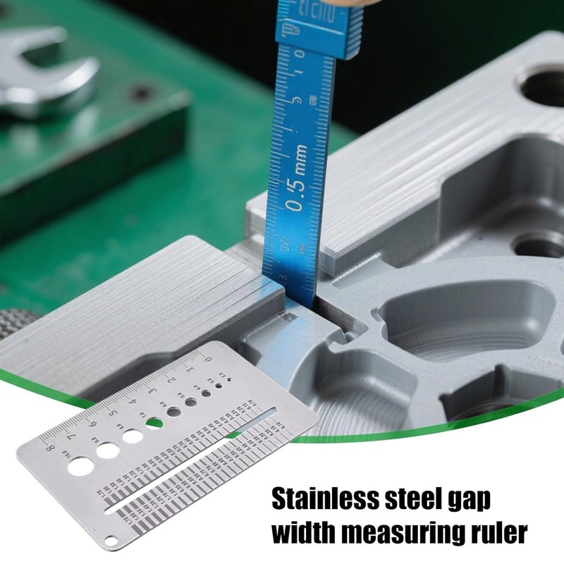 Stainless Steel Crack Width Gauge Precision Measuring Ruler for Concrete Wall Masonry Structural Inspection - Image 5