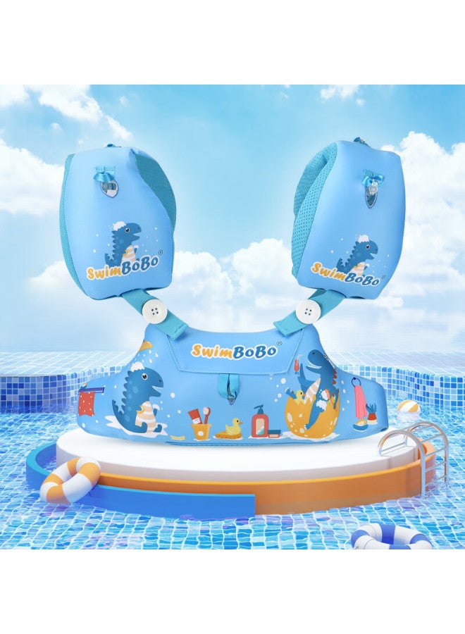 Swimbobo Children's Swimming Arm Rings, Swimming Equipment For Ages 2-6, Inflatable Buoyancy Arm Sleeves, Floating Arm Rings, 1600 Blue - Image 5