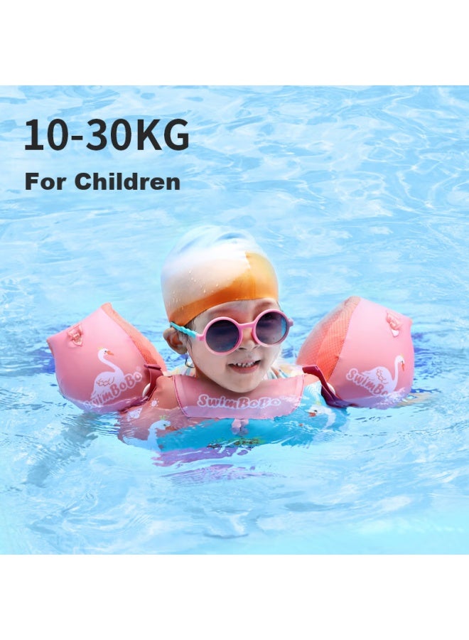 Swimbobo Children's Swimming Arm Rings, Swimming Equipment For Ages 2-6, Inflatable Buoyancy Arm Sleeves, Floating Arm Rings, 1600 Blue - Image 4
