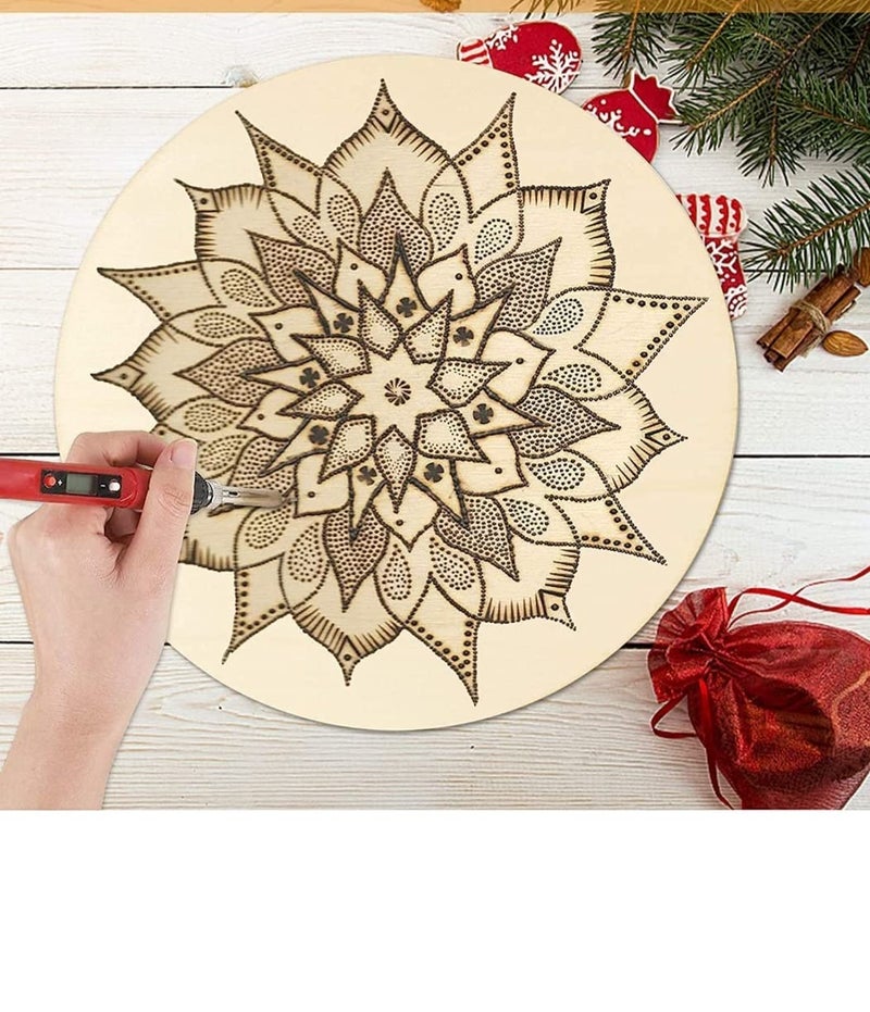 Ormango MDF Craft Board Round Circle 2.1 mm Thick Pack of 3 Different Size, Hardboard Sheets for Home Decor, Multipurpose, DIY, Painting, Decoupage, Art and Crafts (Pack of 3 (4,6,8 inch)) - Image 4