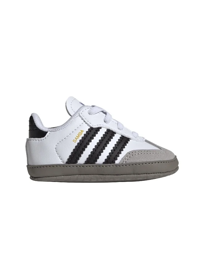 adidas أحذية أديداس سامبا كريب للأطفال حديثي الولادة - أبيض