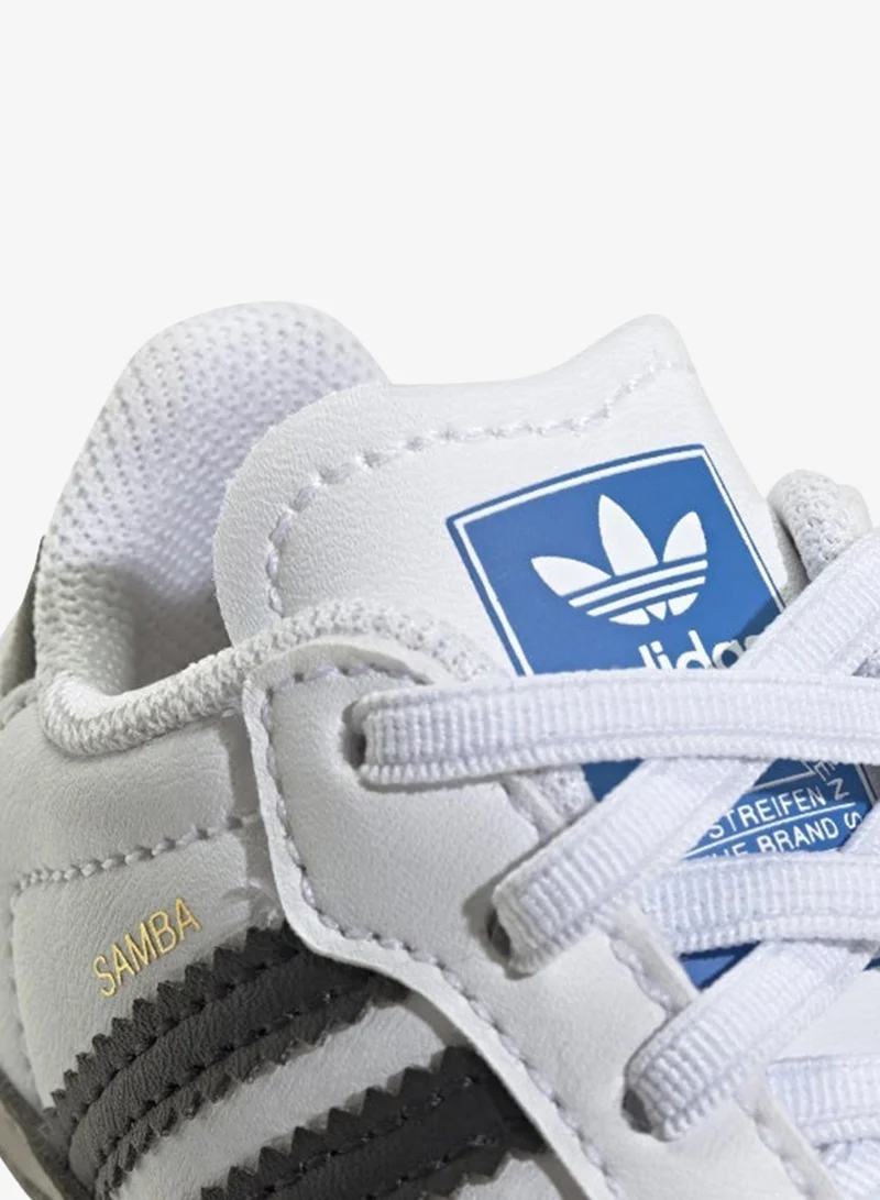 Adidas Originals FTWWHT/CBLACK/CGRANI Samba Crib Shoes  | Best Price UAE