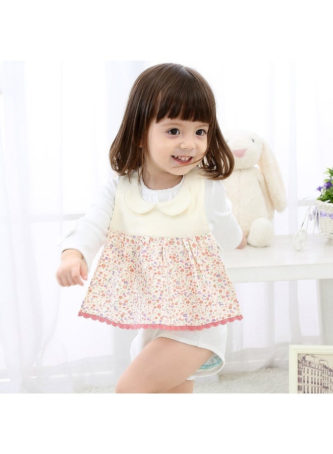 GZMM 3-Pack Baby Girl's Bibs Dress Infant Toddler waterproof Burp Cloths With Adjustable Snaps - Image 2