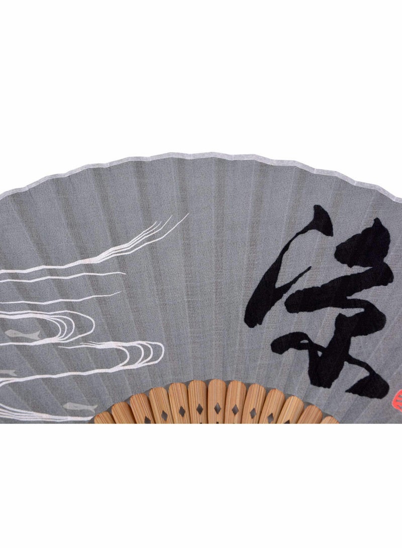 Excefore Folding Hand Fan,Small Handheld Fans for Chinese Japanese Vintage Bamboo Silk Fans  - Image 3