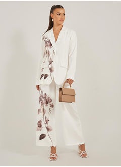REGULAR FIT REGULAR LENGTH FLORAL PRINTED BLAZER 73 CM