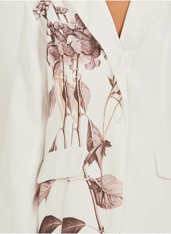 Styli - REGULAR FIT REGULAR LENGTH FLORAL PRINTED BLAZER 73 CM - Image 1