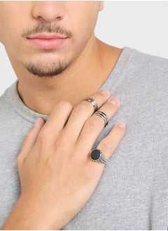 Seventy Five 4 Pack Biker Ring Set  - Image 5