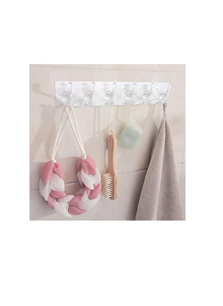 Flexible silicone hanger hanging 6 hooks multicolor  - Image 2