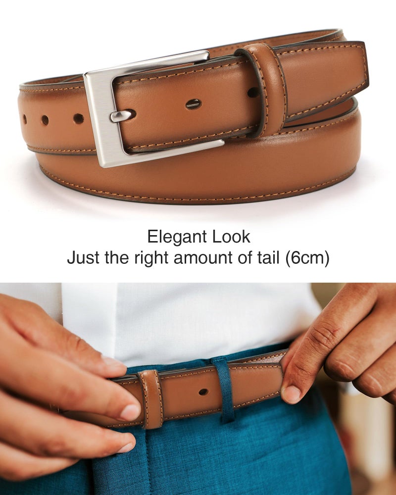 CHAOREN Mens Belts Leather Gift for Men - Ideal Match for Mens Dress Shoes - Image 4