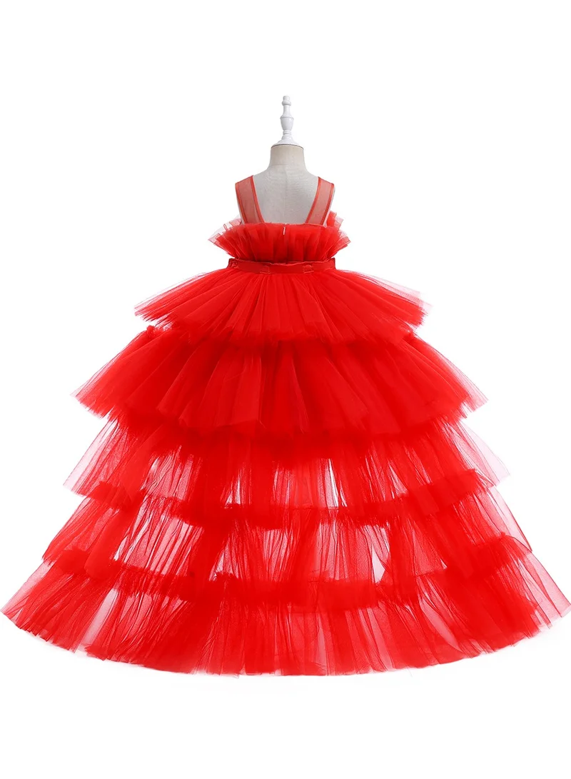 D'Daniela Tulle Tiered Dress