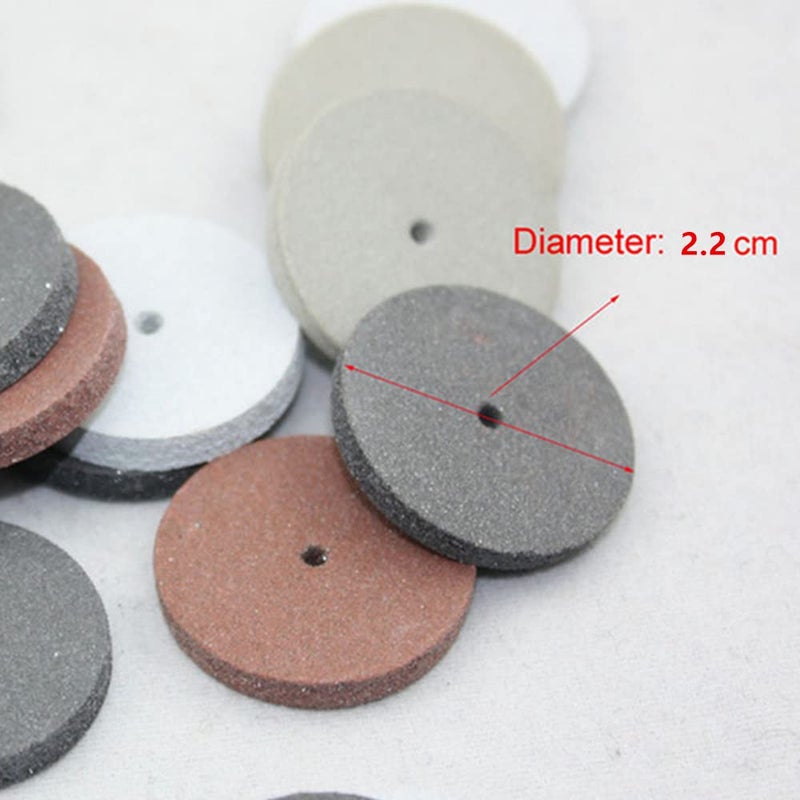 SeeFDENT 100pcs Dental Silicone Rubber Polishing Wheels, Rotary Tool Lab Jewelry Polishing Disc Brown Color - Image 3