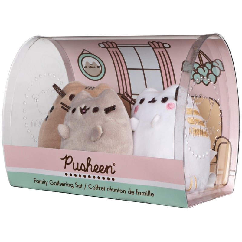 GUND Pusheen Family Gathering Collector Set of 3 Plush Stuffed Animal Cats - Image 4