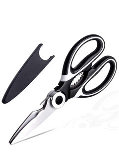 Oasisgalore Stainless Steel Kitchen Shears - Sharp, Heavy Duty, All-Purpose Scissors, Dishwasher Safe  - Image 1