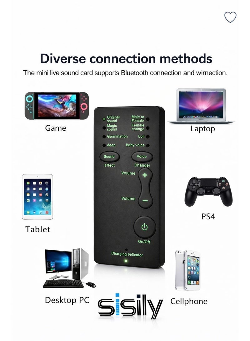 مايكروفون تغيير الصوت لأجهزة Xbox One، جهاز صوت محمول مع تأثيرات صوتية لهواتف الجوال والكمبيوتر المحمول وألعاب Xbox One - Image 2