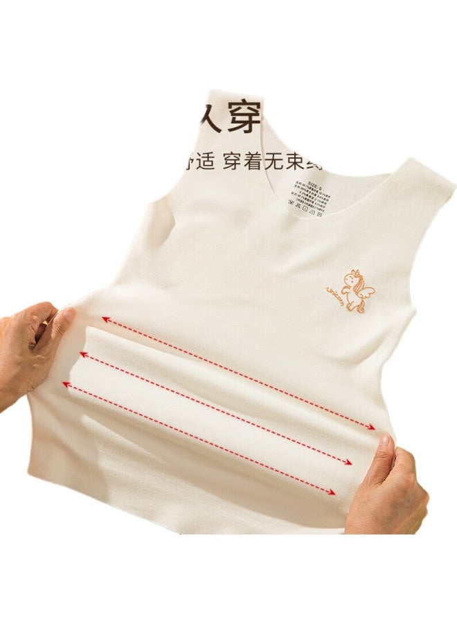 YUZHAOLIN 2-Pack Girls' Thermal Underwear Vest, Developmental Stage, For Older Children, Middle And Elementary School Students, Young Girls' Underwear, Autumn And Winter Season - Image 1