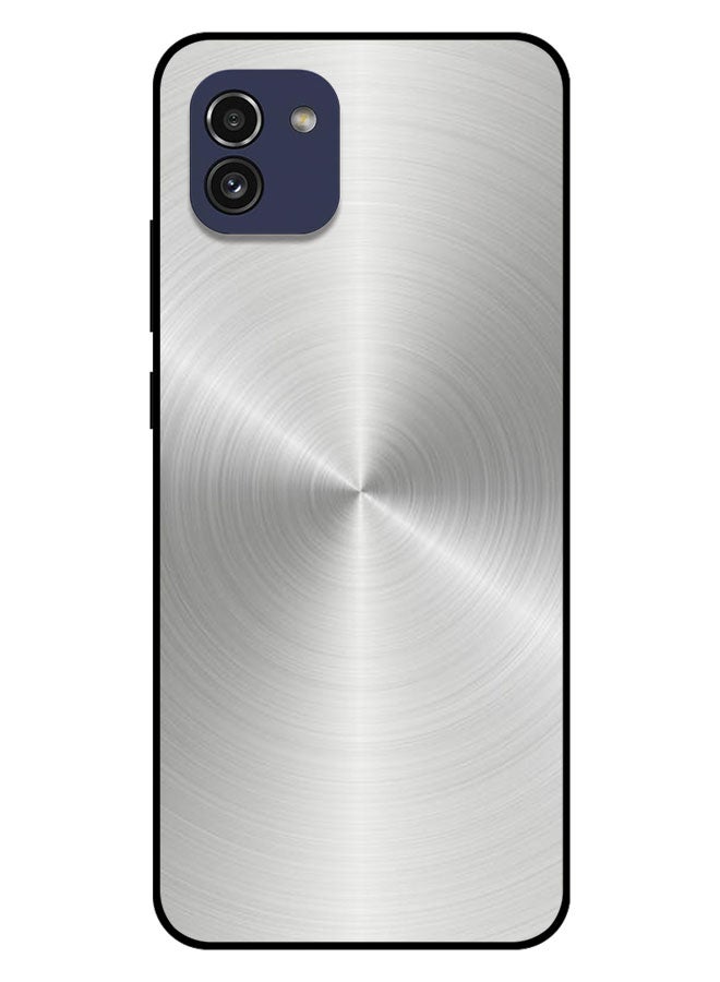 EYE CATCH Printed Protective Case Cover For Samsung Galaxy A03  -  Steel Mirror Finish - Image 1