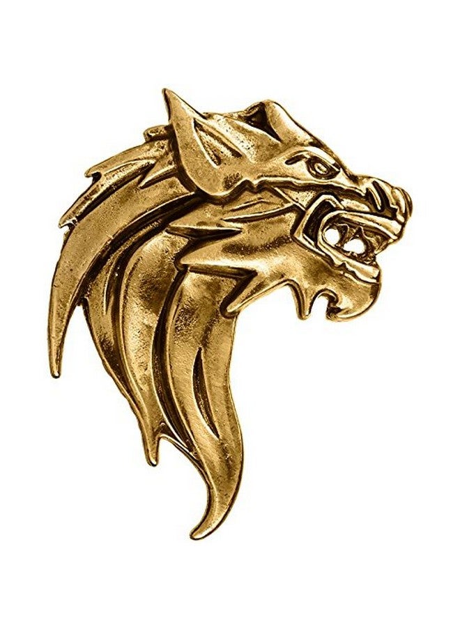 TRIPIN TRIPIN Lapel Pin For Men Suit Brooch For Men Golden Classic Lion Face Design Women For Office Corporate Party French Cuff Shirts Shirt Suit Blazer (Golden) - Image 1