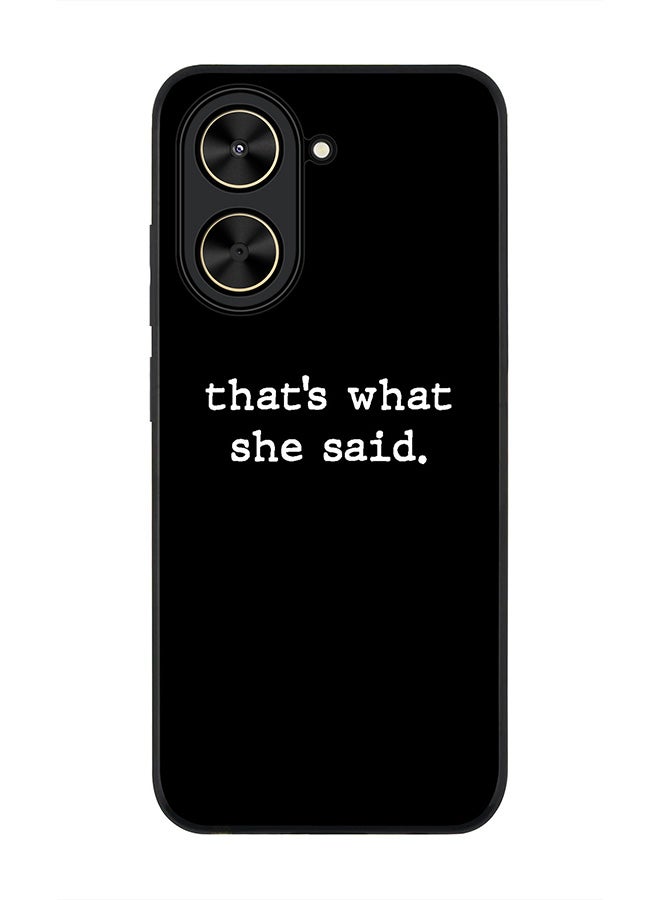 Stylizedd For Xiaomi Poco C71 / Redmi A5 4G Case,Slim fit Camera Protection, Shockproof Thin Phone cover  - That’s what she said