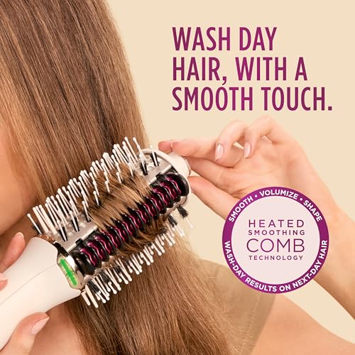 Shark مشط تسخين Shark HT202 SmoothStyle + فرشاة مجفف الشعر، وضع مزدوج، لجميع أنواع الشعر، حرير - Image 3