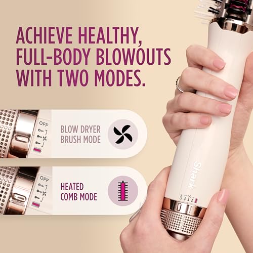 Shark مشط تسخين Shark HT202 SmoothStyle + فرشاة مجفف الشعر، وضع مزدوج، لجميع أنواع الشعر، حرير - Image 4